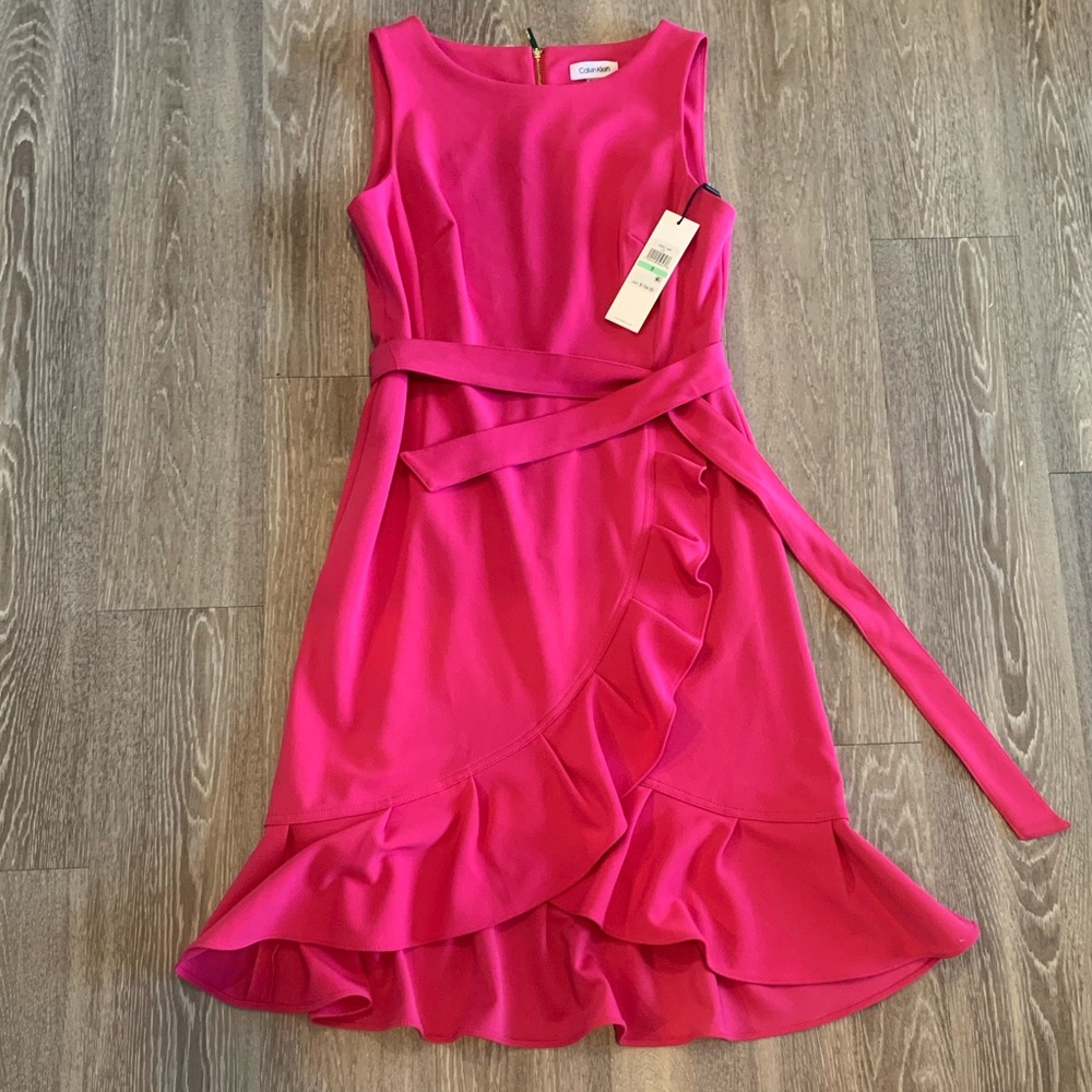 Pink Fuchsia NWT Calvin Klein Dress Size 8